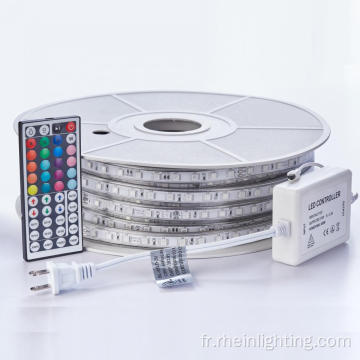 Bande lumineuse à LED flexible RVB SMD5050 110-120V